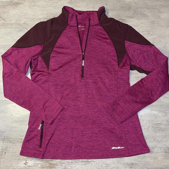 EUC Eddie Bauer Magenta Pink Athletic Pullover Size Large - Picture 1 of 6